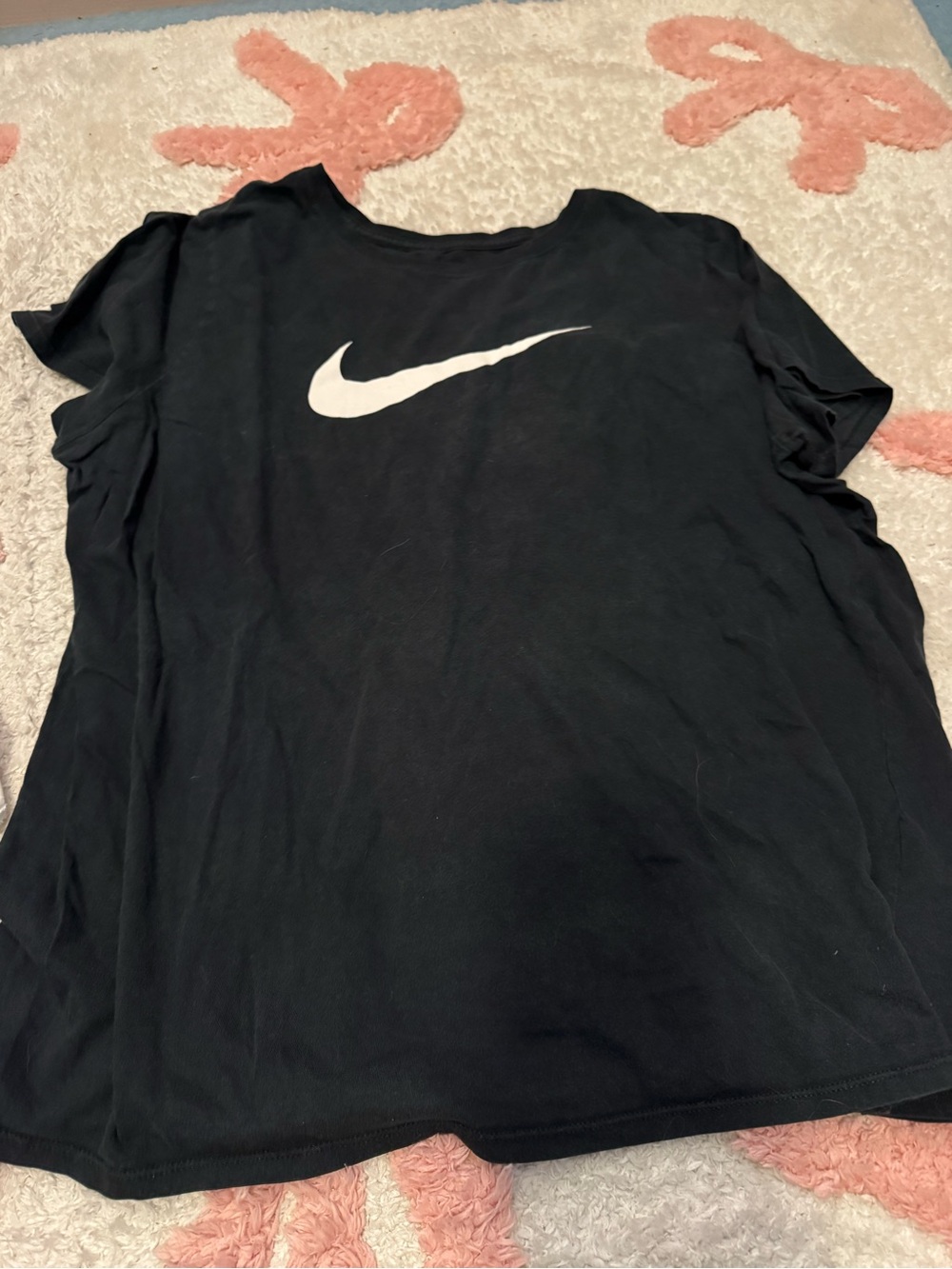 Nike Black Short Sleeve Tee with White Swoosh
